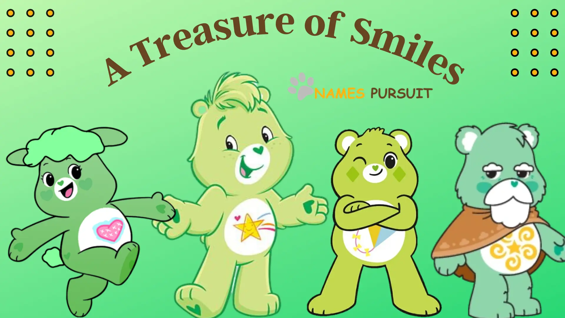 Green Care Bear Names: A Treasure of Smiles!