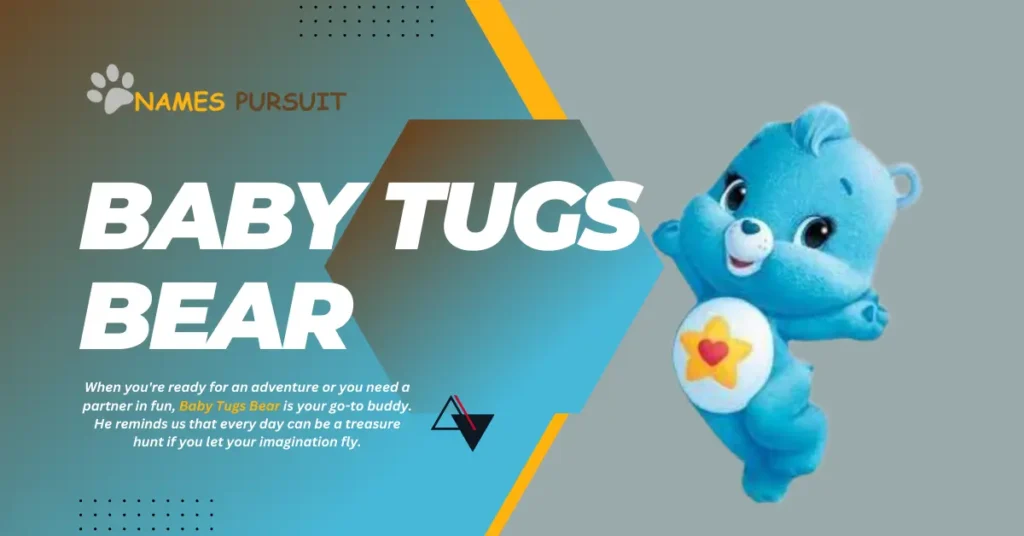 Baby tugs bear