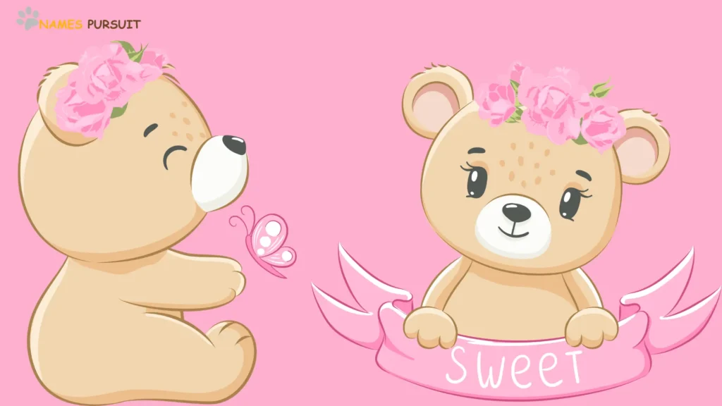 Cute Girl Teddy Bear Names infographic - NamesPursuit