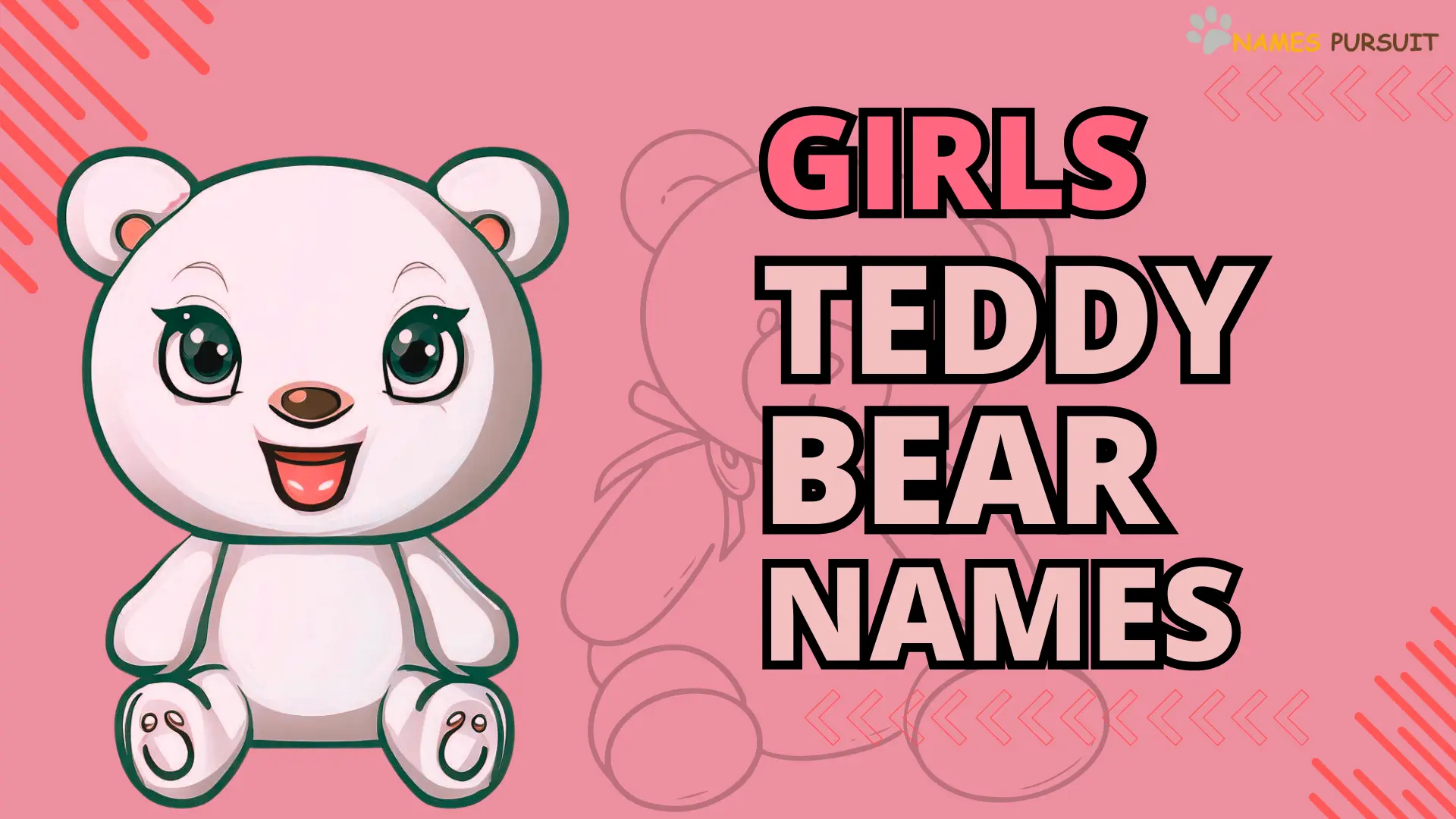 Pink teddy hot sale bear names