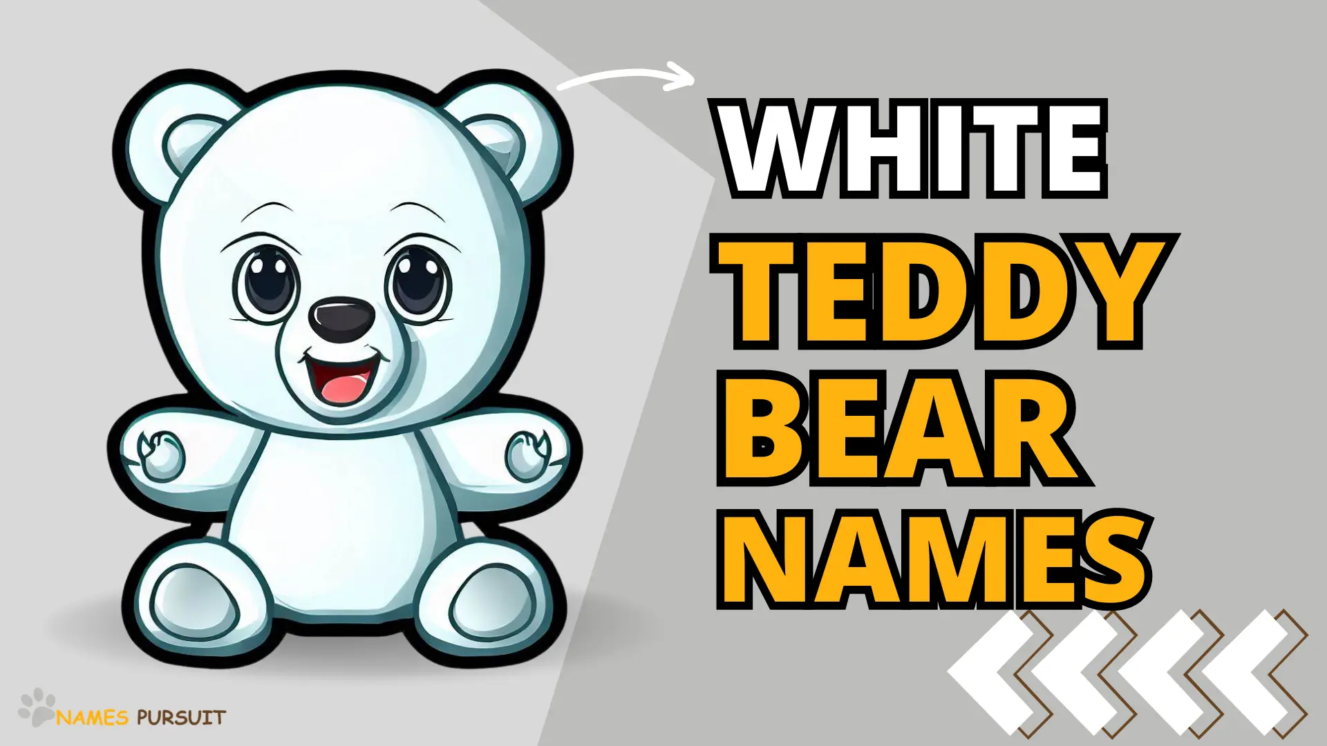 White teddy on sale bear names