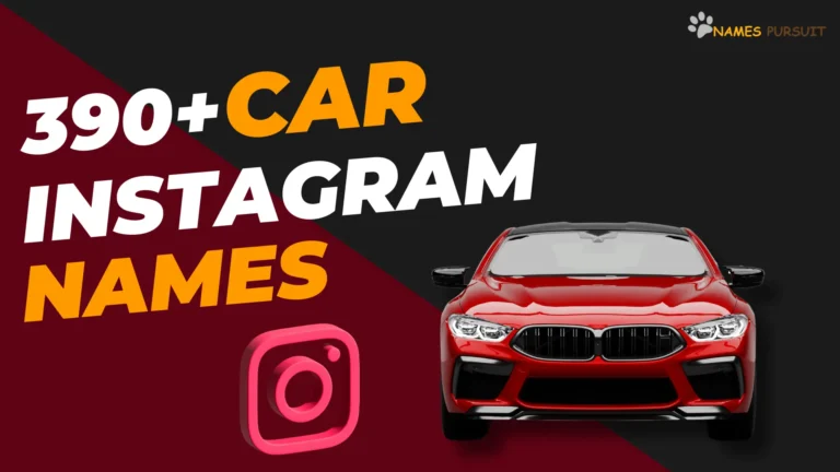 Car Instagram Names