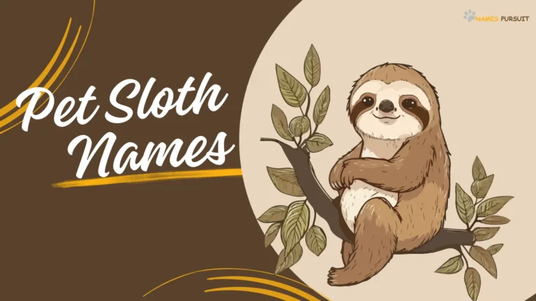 Pet Sloth Names