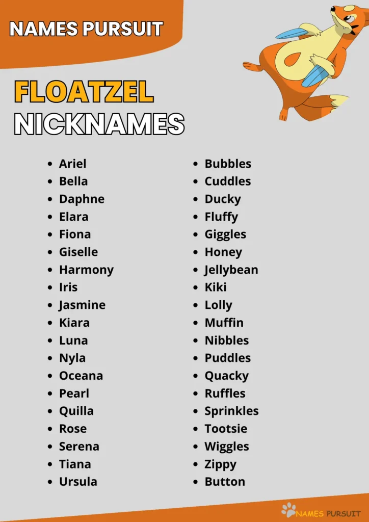 Best Floatzel Nicknames