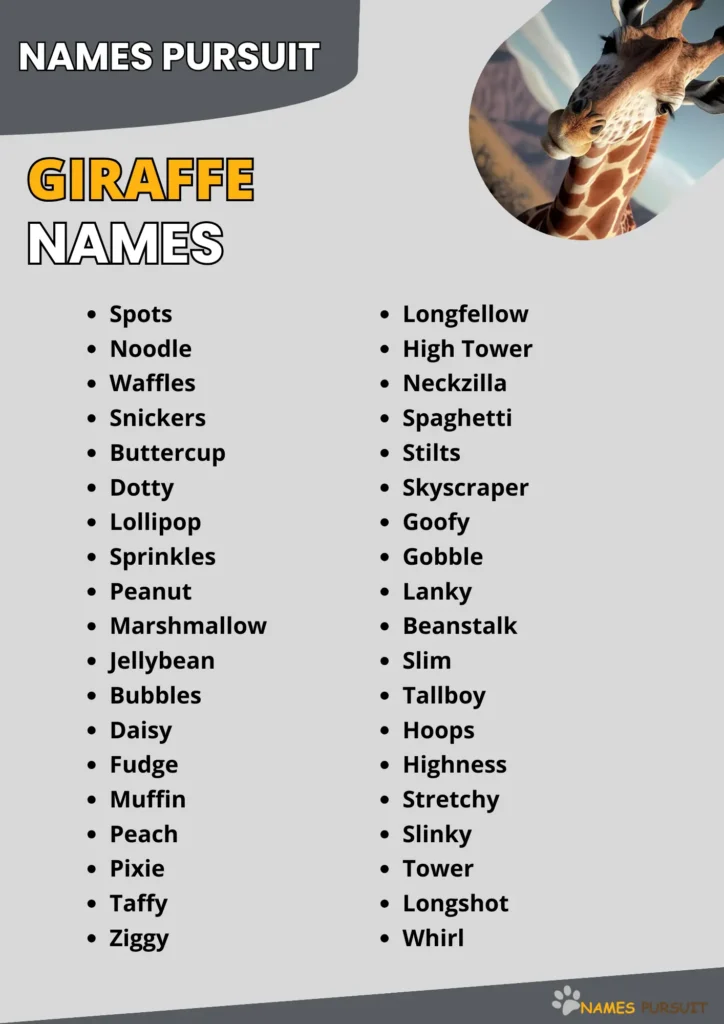 Giraffe Names Ideas