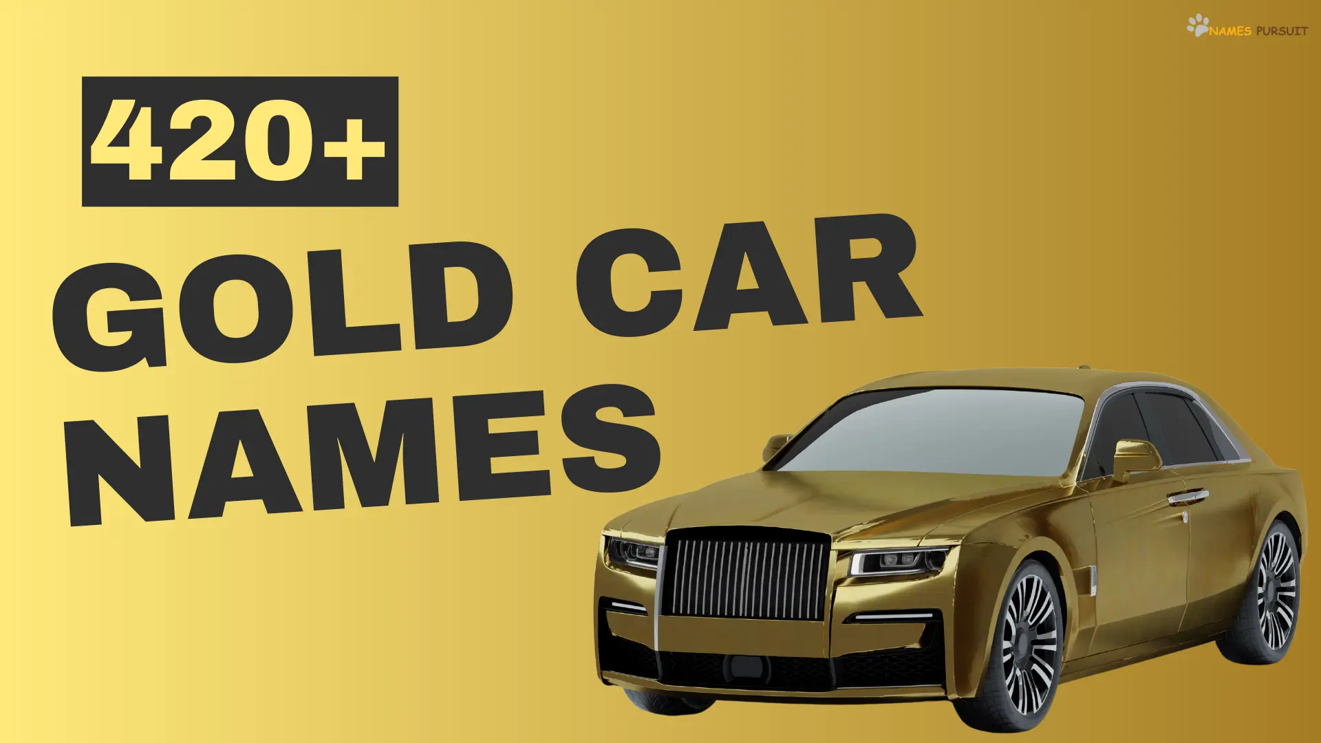 420+ Gold Car Names [Unique, Funny, & Bold Ideas]