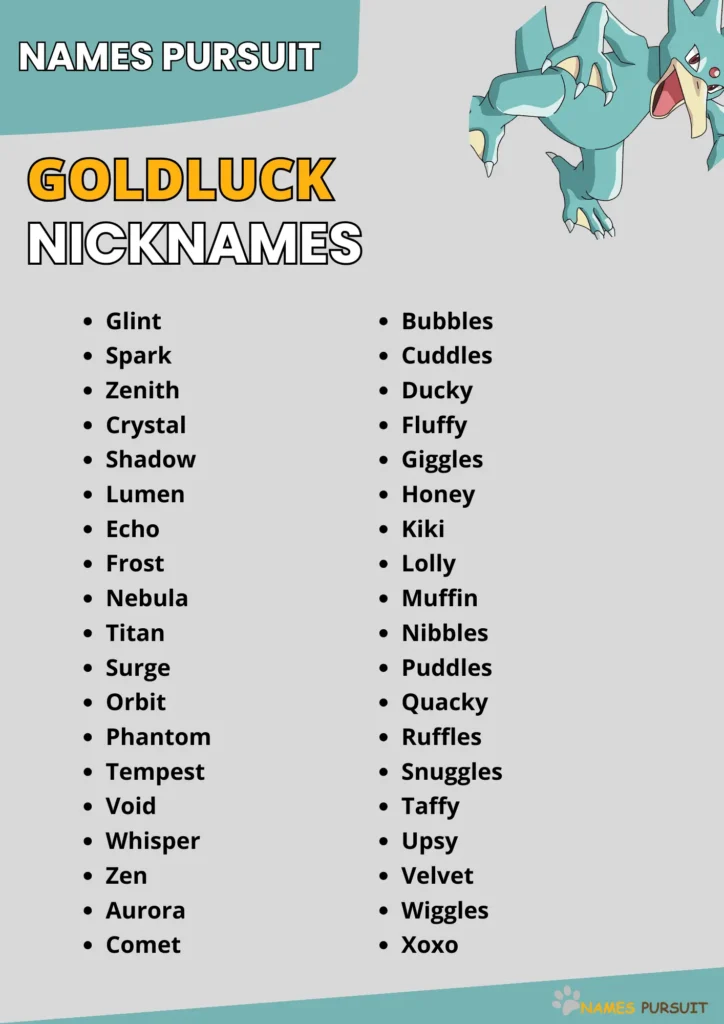 Best Golduck Nicknames