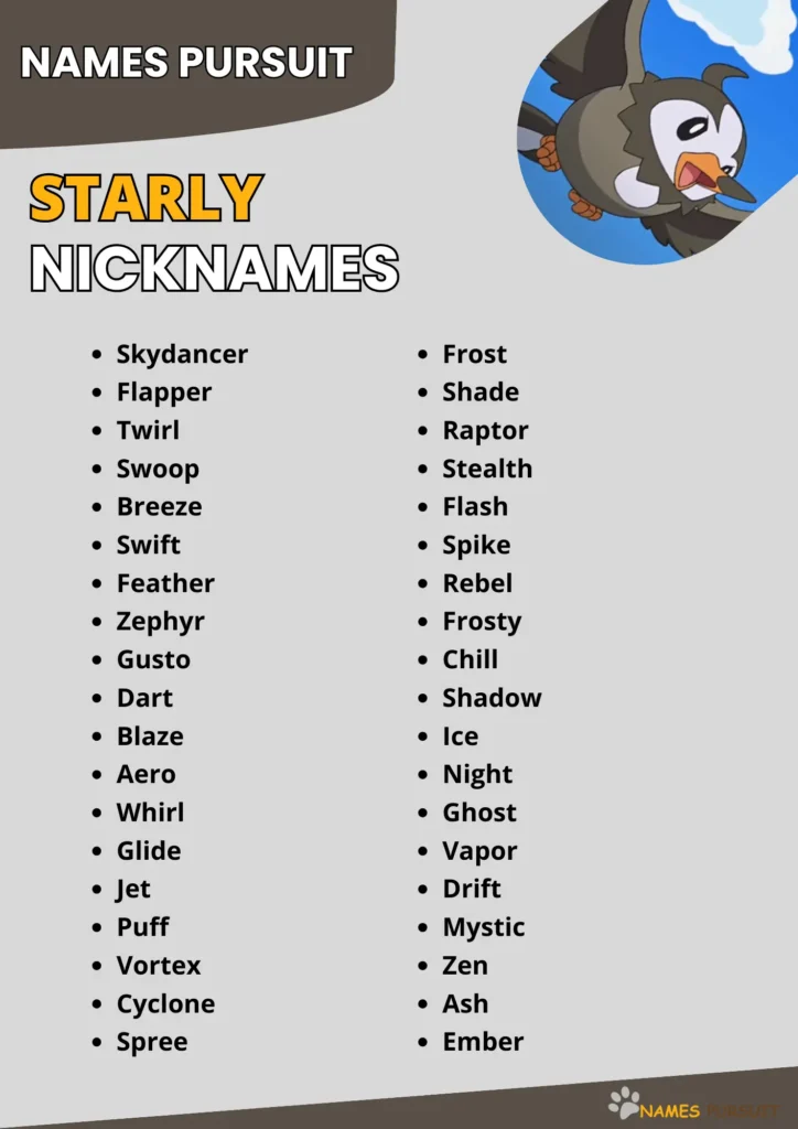 Best Starly Nicknames