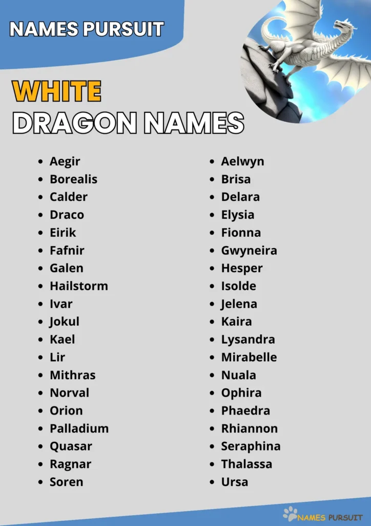 White Dragon Names Ideas