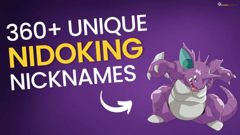 Nidoking Nicknames