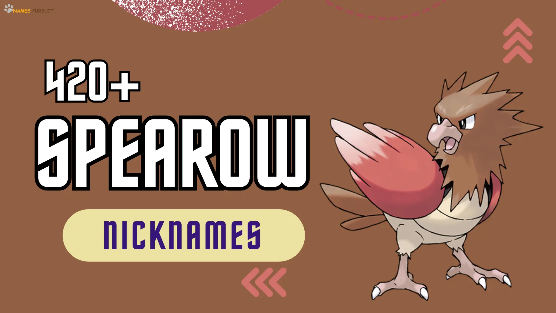 Spearow Nicknames